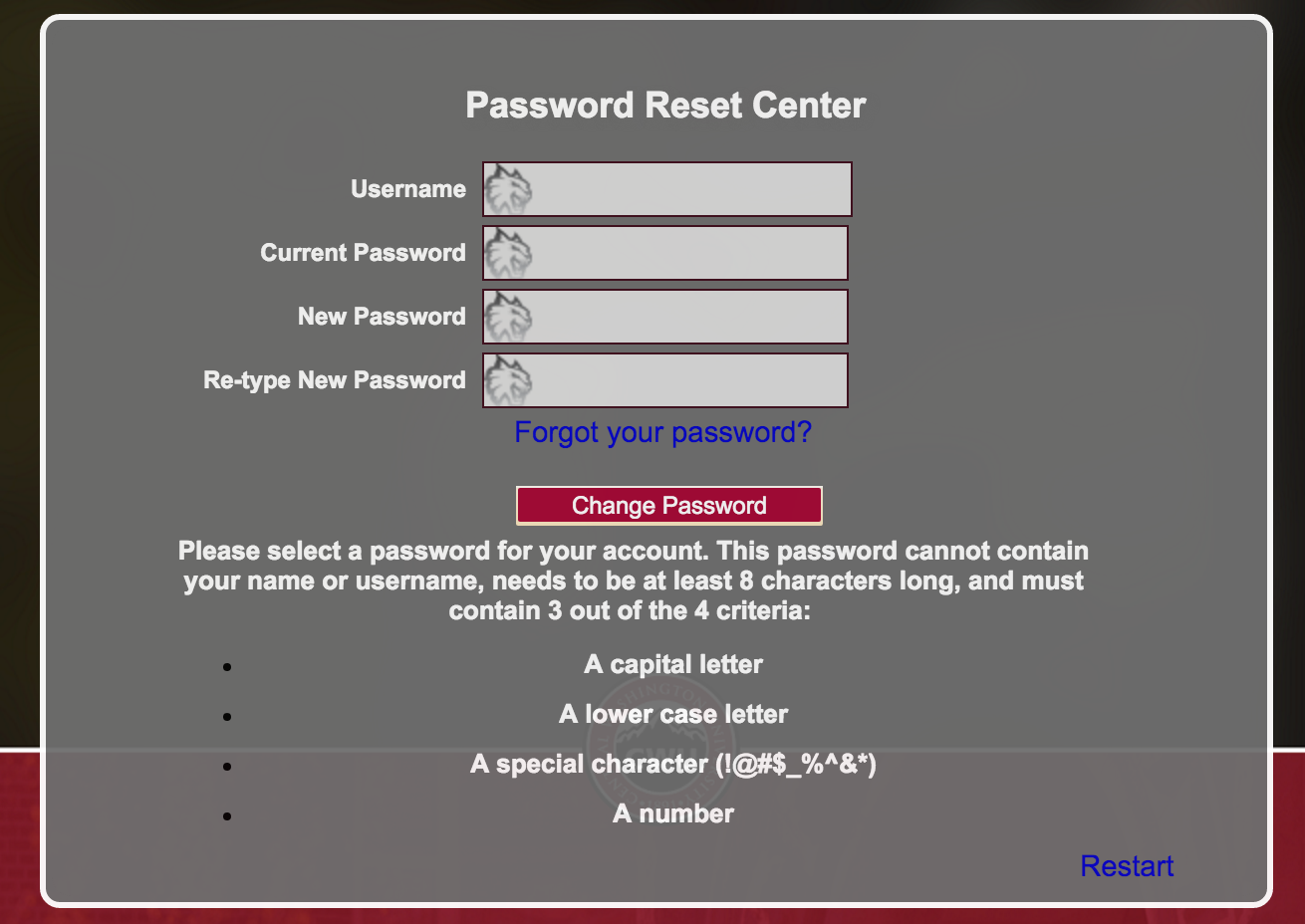 MyCWU Account and Password Information Central Washington University Modern Campus Catalog™